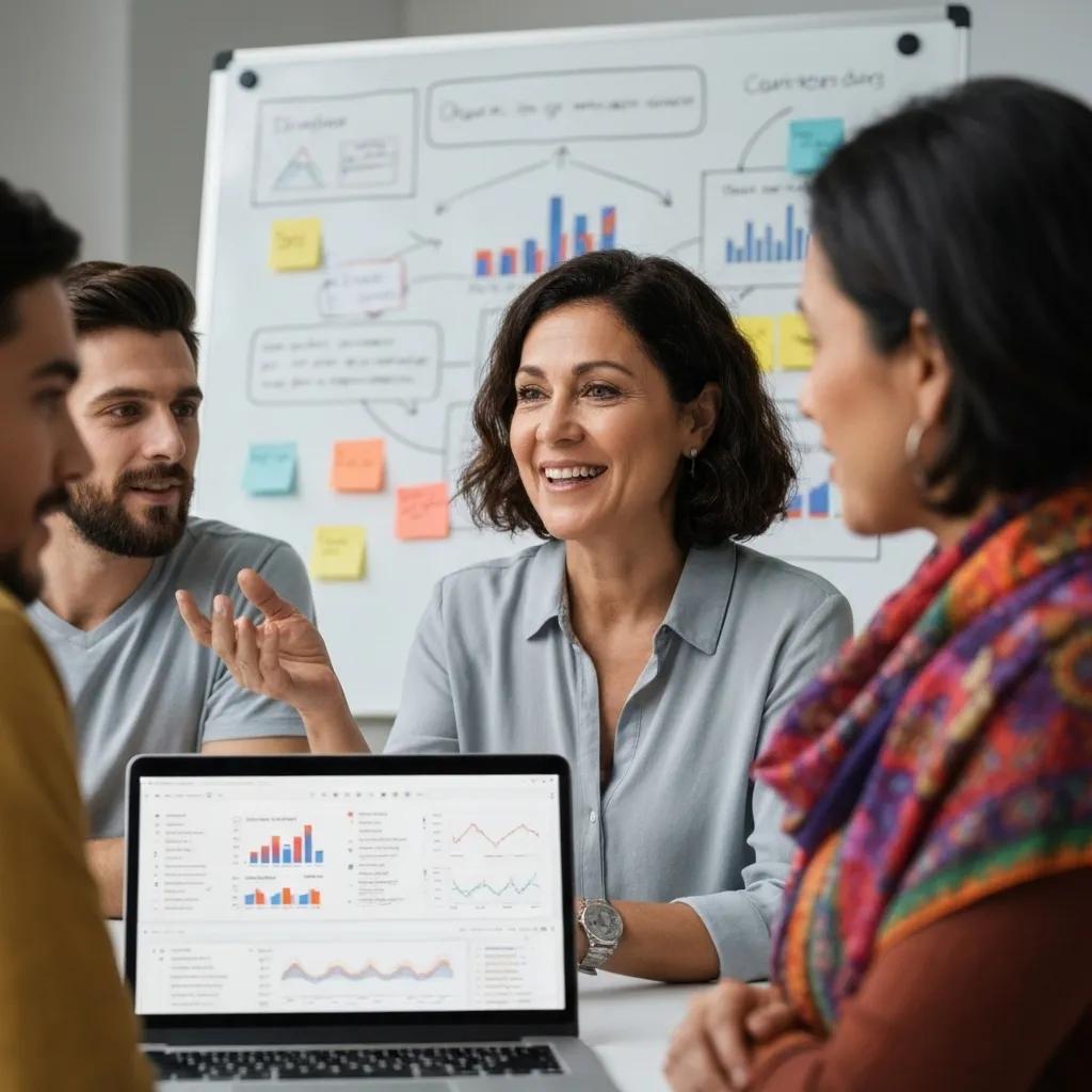 A team on a video call discussing communication challenges in a digital marketing agency client relationship