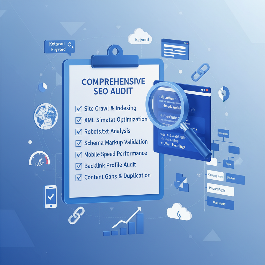 Comprehensive SEO audit process for small business websites